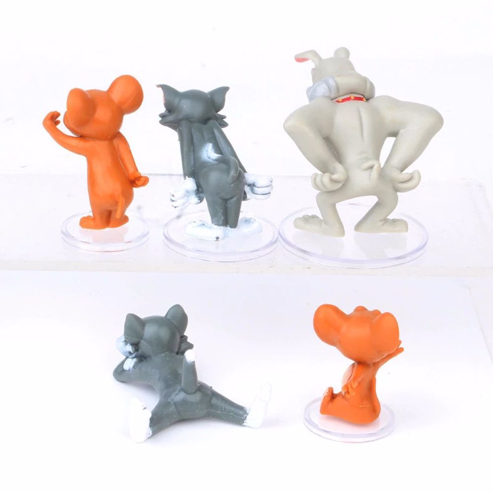 Set 5 Mô Hình Đồ Chơi Nhân Vật Hoạt Hình Tom Và Jerry Bằng Pvc