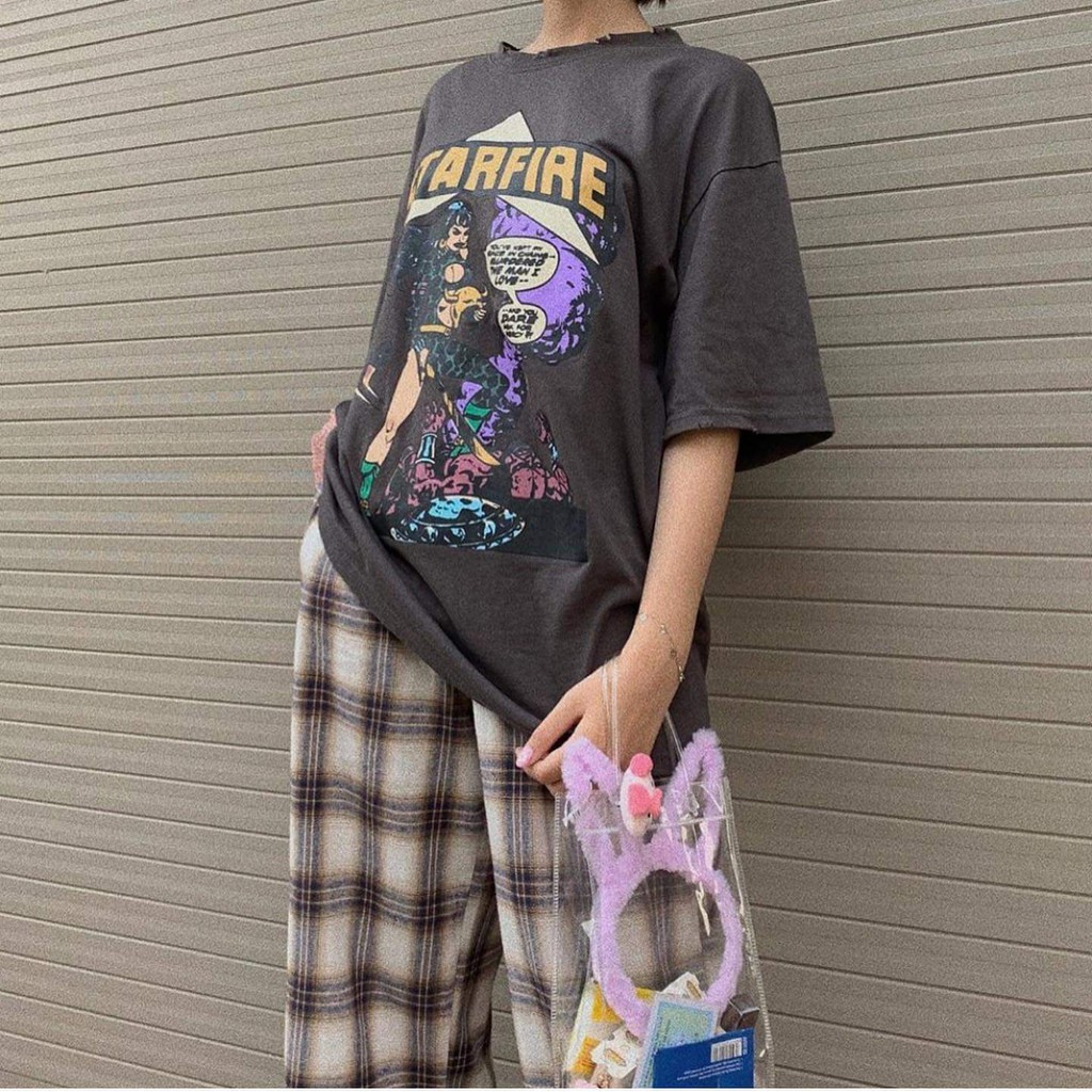 QUẦN CARO BEIGE DÁNG SUÔNG UNISEX