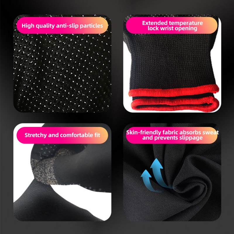 Đôi găng tay/ Đôi găng ngón tay FONKEN sử dụng màn hình cảm ứng chống thấm mồ hôi dành cho chơi game PUBG đạp xe