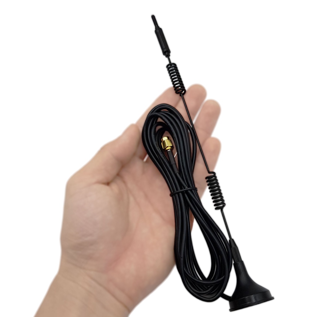 Anten cốc hút đa hướng 18dBi băng tần 600-6000Mhz hỗ trợ 5G 4G 3G 2G GSM GPRS chuẩn SMA
