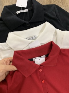 Áo phông da cá trơn cổ đức nữ