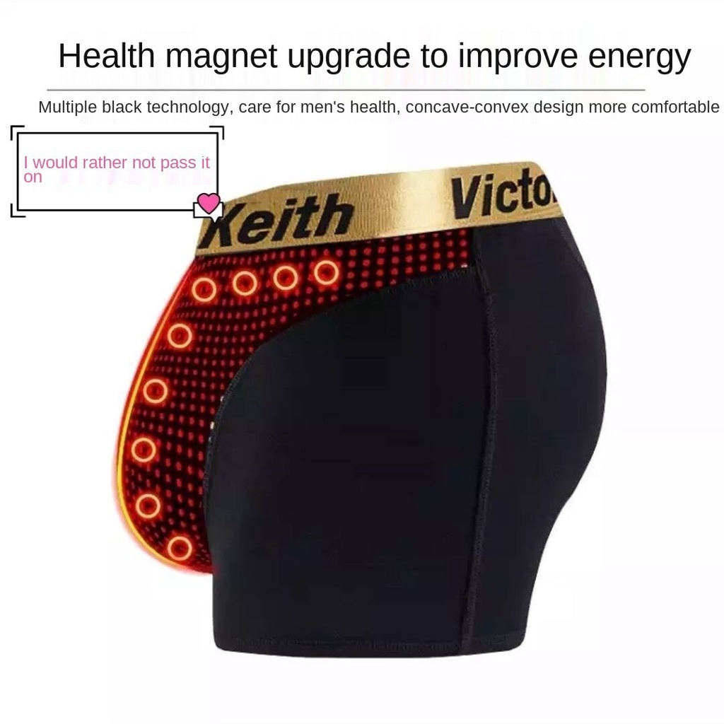 JKPretty Princess Factory Direct Deliver3Canhao Genuine British Magnetic Therapy Sweatpants Men's Magnetic Massage Sports Breathable Large Underwear