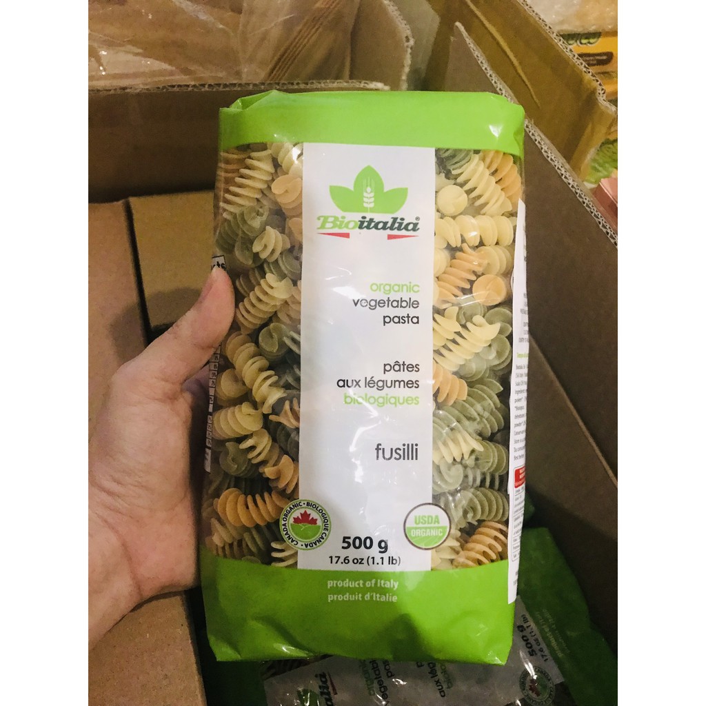 NUI XOẮN RAU CỦ HỮU CƠ BIOITALIA 500G