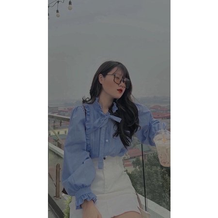 Áo sơmi buộc nơ