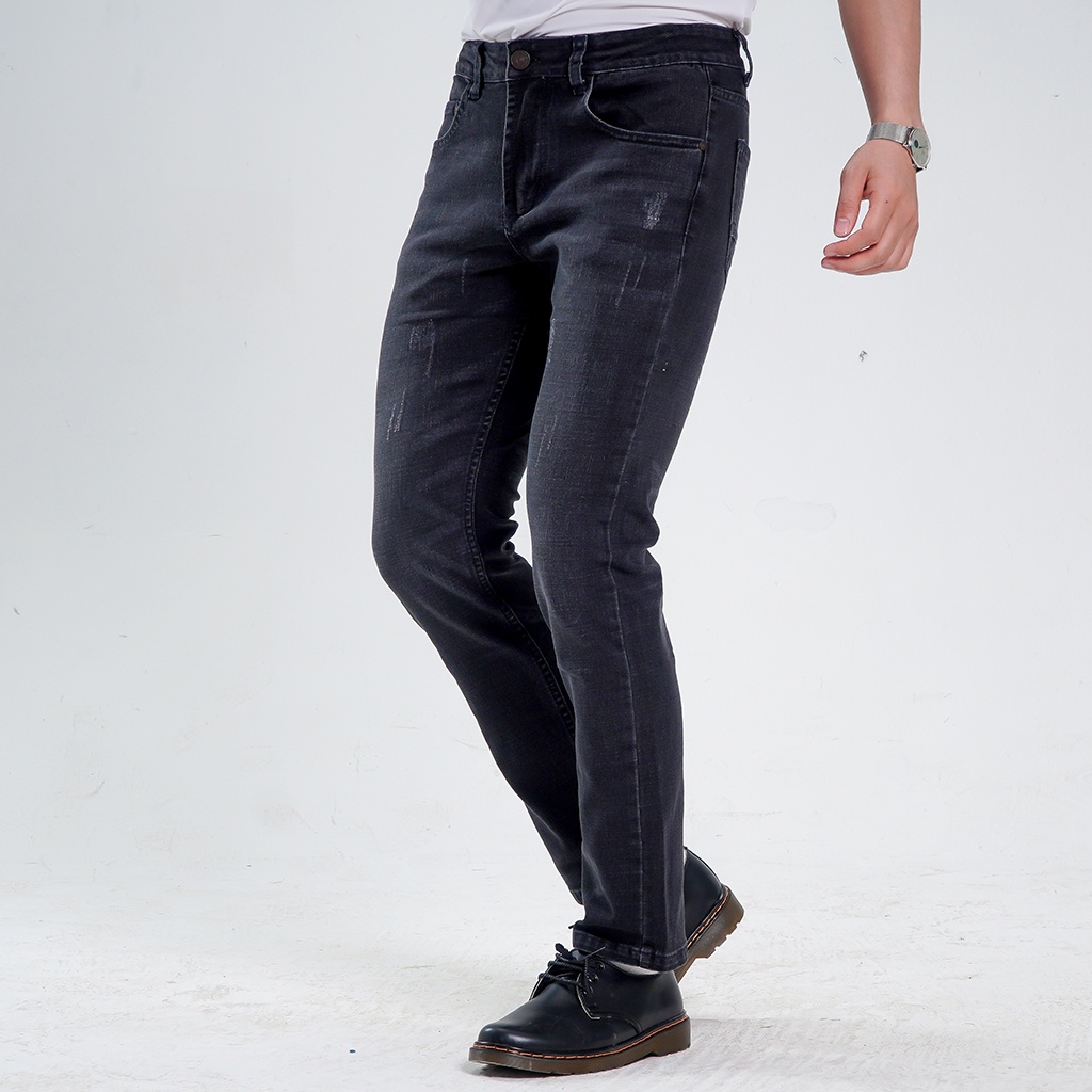 Quần Jean Nam Ống Đứng Cao Cấp H90 Chất Liệu Co Giãn Bền Màu J071