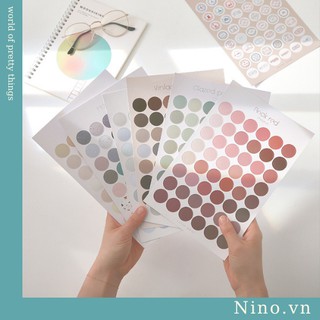 Sitcher, Nhãn Dán, Phụ Kiện, Hình Tròn Phong Cách Vintage