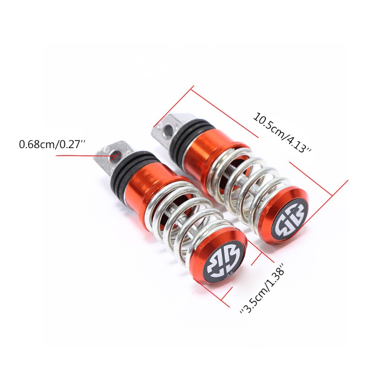 1 Cặp Gác Chân Lò Xo Chống Trượt Cho Xe Máy