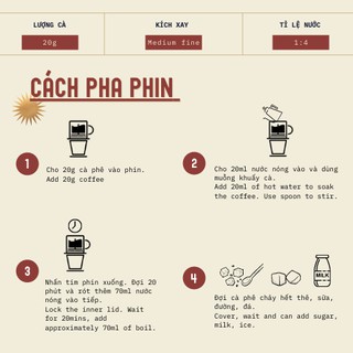 VIETNAM PHIN - Cà phê Phin rang mộc