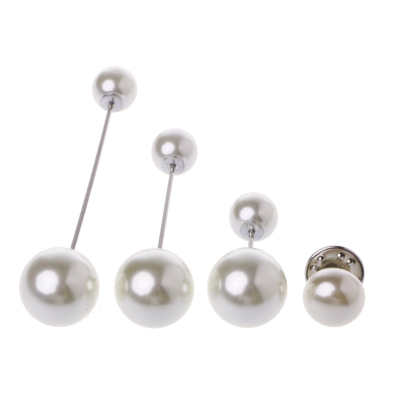 Ghim cài áo đính ngọc trai giả phong cách cổ điển an toàn cho nữ