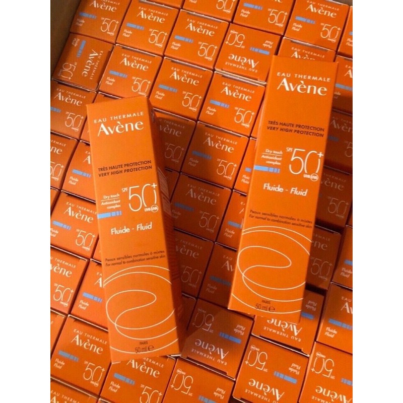 Kem chống nắng Avene Very High Protection Fluid-Fluide SPF 50+ chai 50ml hàng nội địa của Nhật Bản