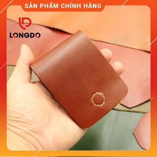 Ví sen 3 - ví da bò mini - cam kết 100% da bò thật nhập khẩu - longdo leather