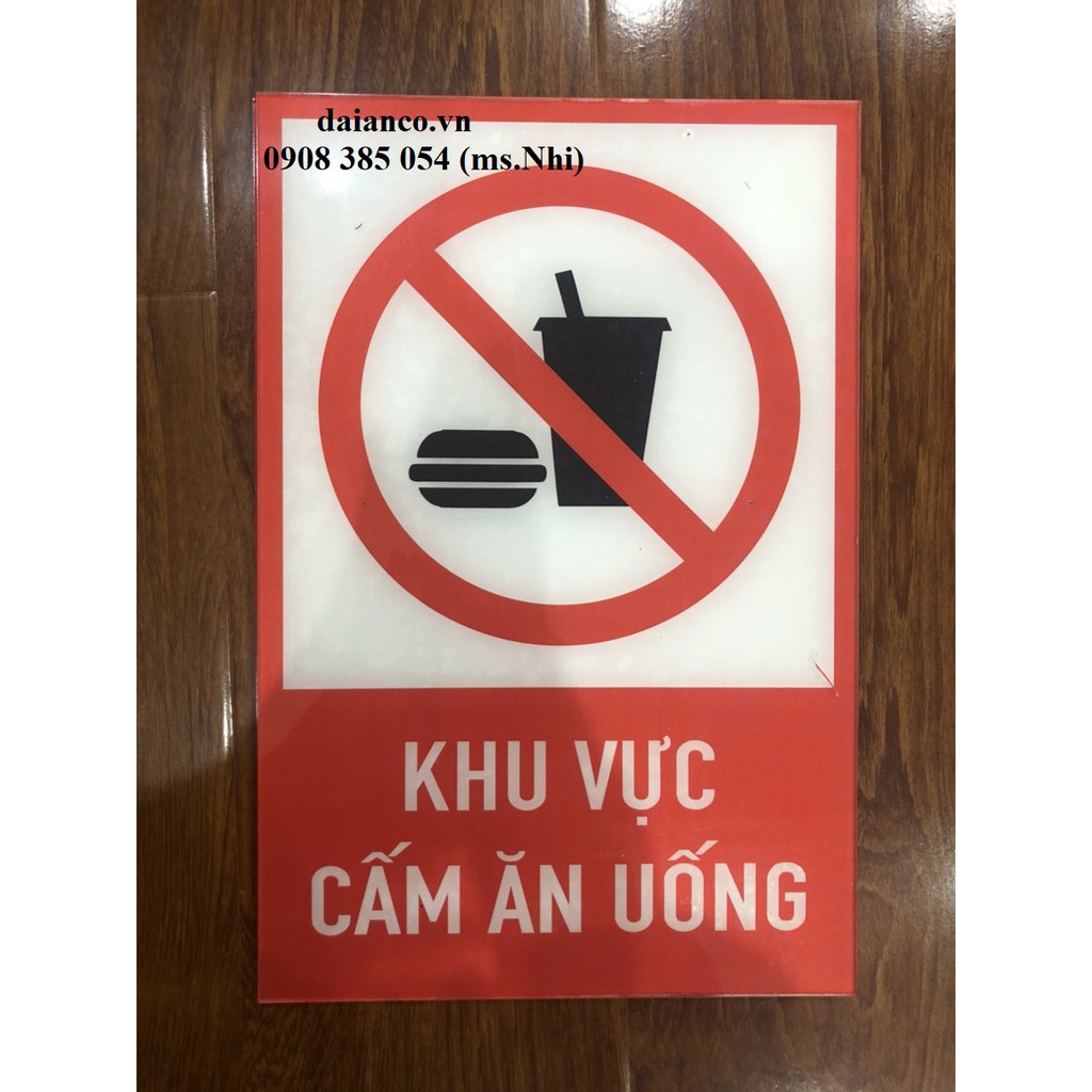 Bảng cảnh báo hóa chất độc hại- Chất liệu Mica dày 3 li dán decal- Kích cỡ 20x30 - Hình thật, hàng sẵn