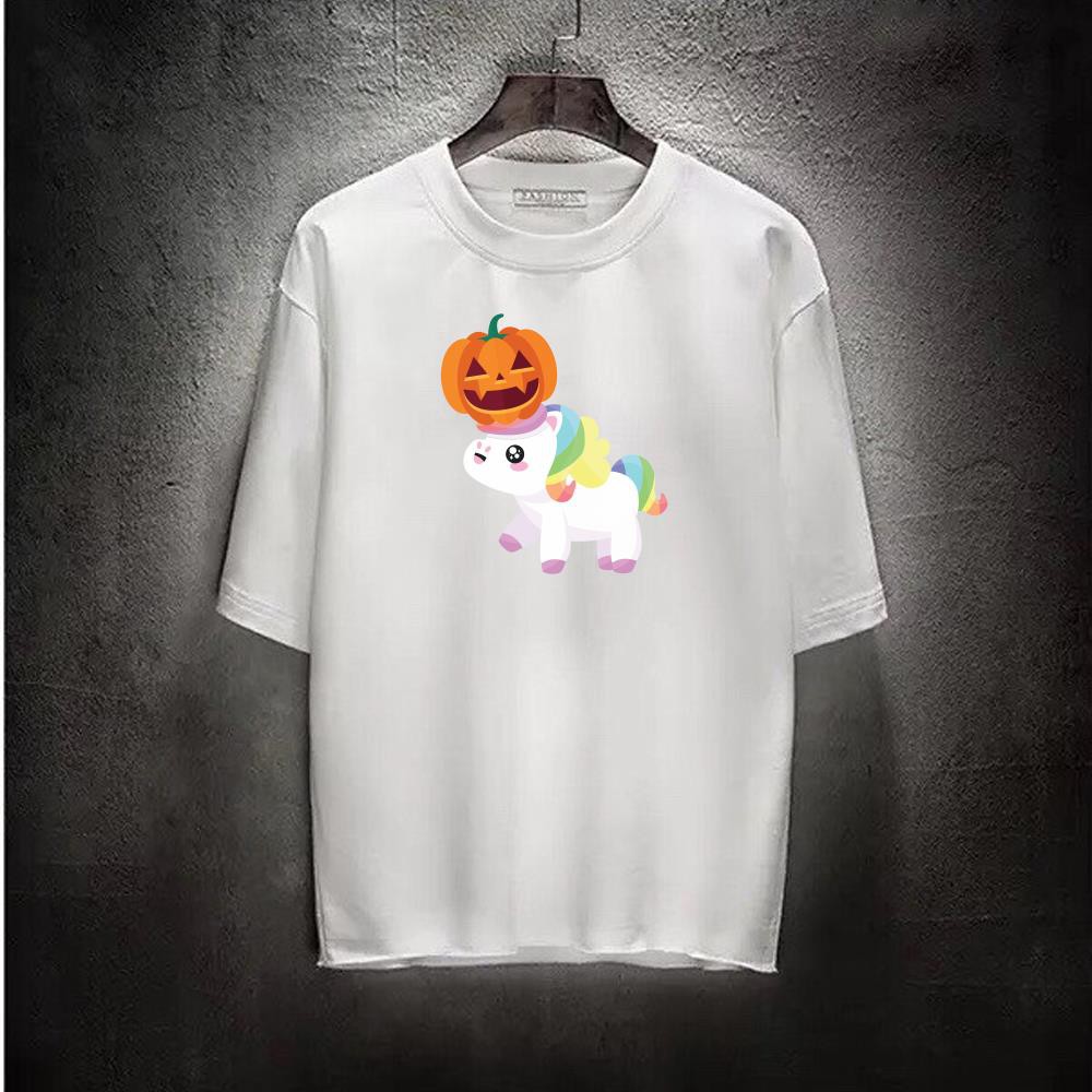 ÁO THUN TAY LỠ THỜI TRANG Unicorn halloween PHONG CÁCH HÀN QUỐC AOMI