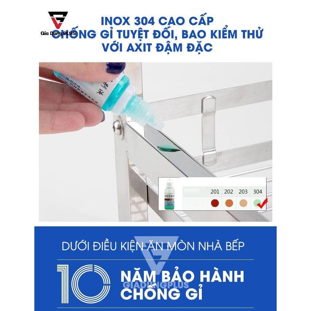 Kệ Đựng Gia Vị INOX 304 Đặt Bàn Cao Cấp (2 Tầng & 3 Tầng)