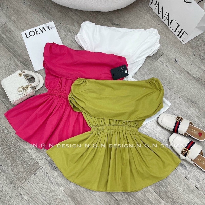 Áo bệt vai bo chun eo