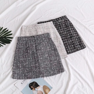 Chân váy dạ tweed