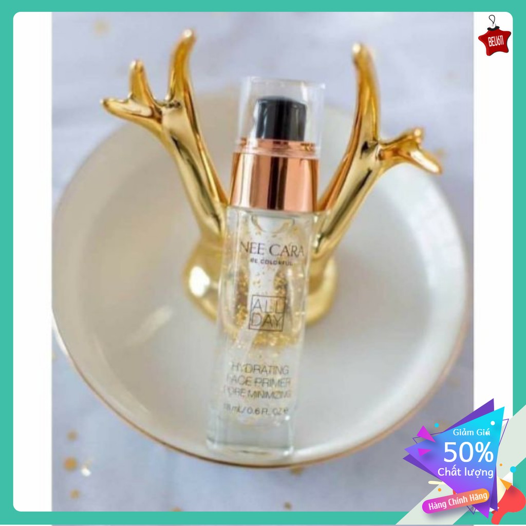 Kem lót dưỡng ẩm tinh thể vàng 24k Nee Cara All Day Hydrating Face Primer Pore Minimizing N794