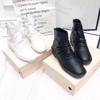 Giày boot nhăn cổ fullbox