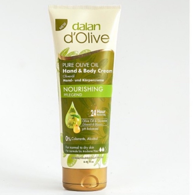 KEM DƯỠNG DA TAY VÀ TOÀN THÂN DALAN DOLIVE OIL MOISTURIZING CREAM HAND & BODY 250ML CHÍNH HÃNG - 6062