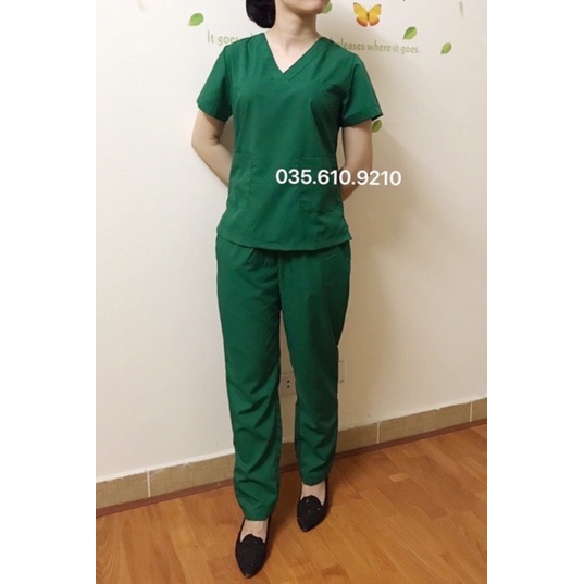 Đồng Phục Spa, Đồng Phục Phẫu Thuật -[ màu Xanh Lá ]-