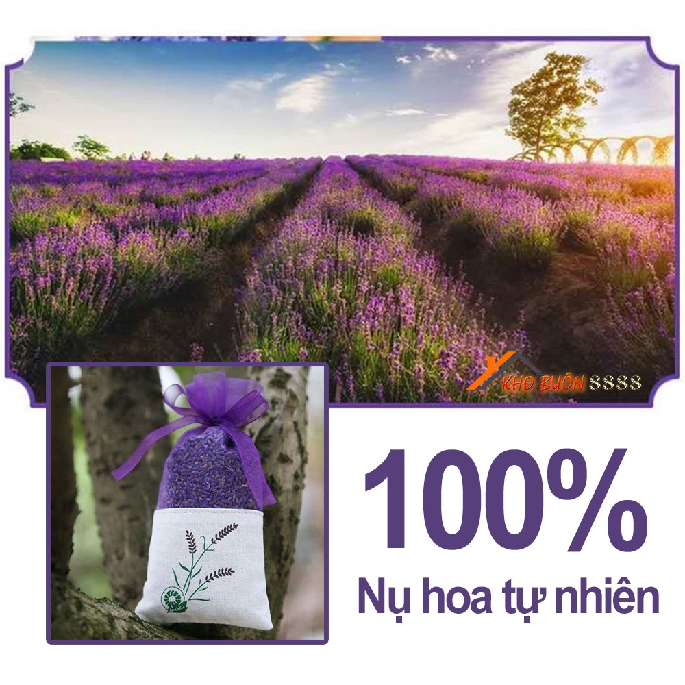 Túi thơm để tủ quần áo -Nụ Hoa Lavender Khô treo để treo phòng ngủ phòng khách xe ô tô Hàng Nhập Khẩu TTL01