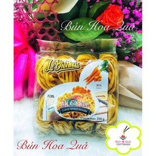 Mì Rau Củ Cà Rốt Duy Anh _Mì tươi cà rốt organic