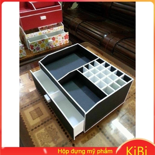 Kệ Đựng Mỹ Phẩm 2 tầng màu đen size 30cm để đồ gọn gàng