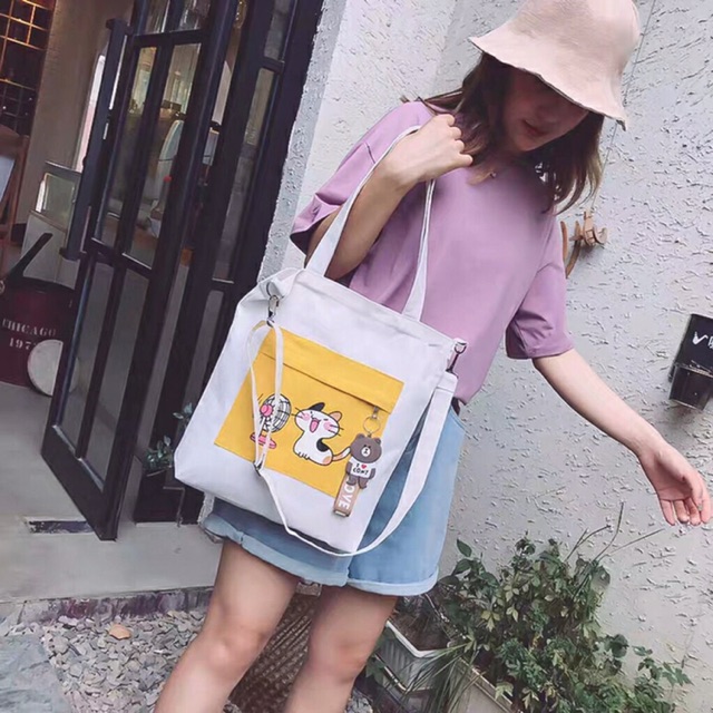 Túi Tote Mèo Và Quạt Gió Tiện Lợi ( Bán Giá Gốc)