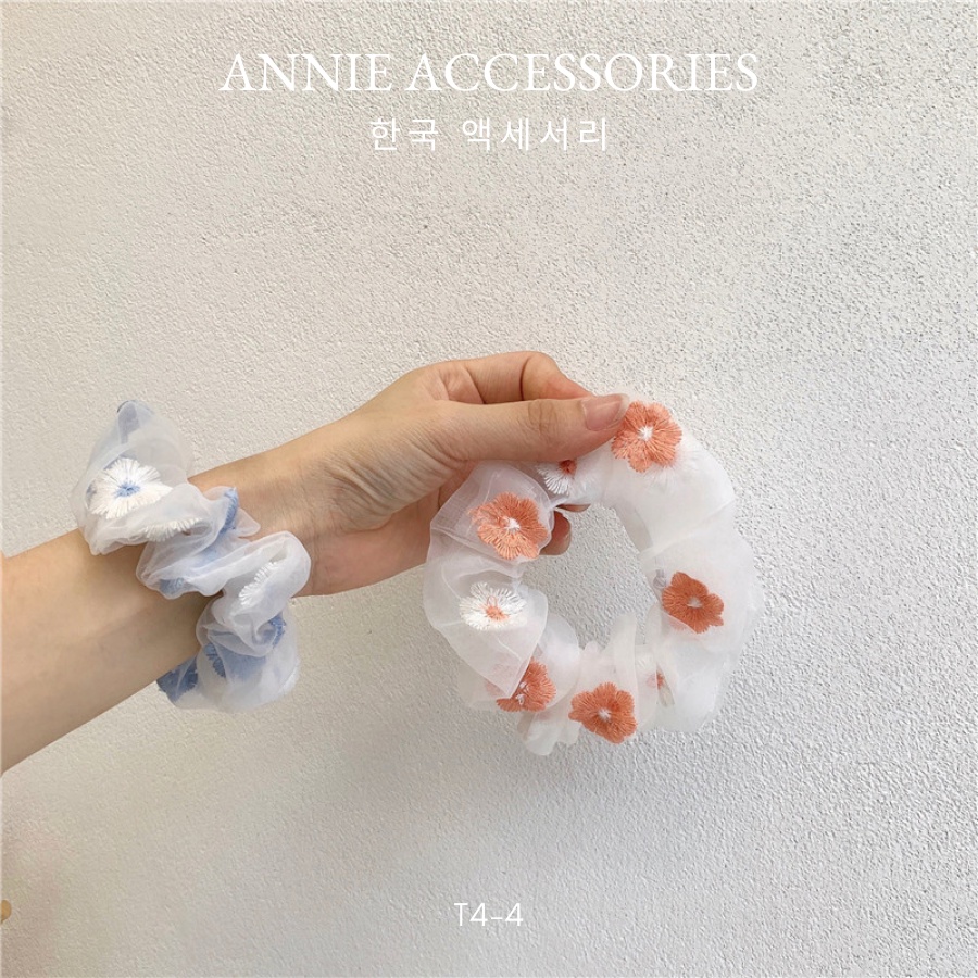 Buộc tóc Cột Tóc Vải Scrunchies nhiều màu ANNIE - T4-4