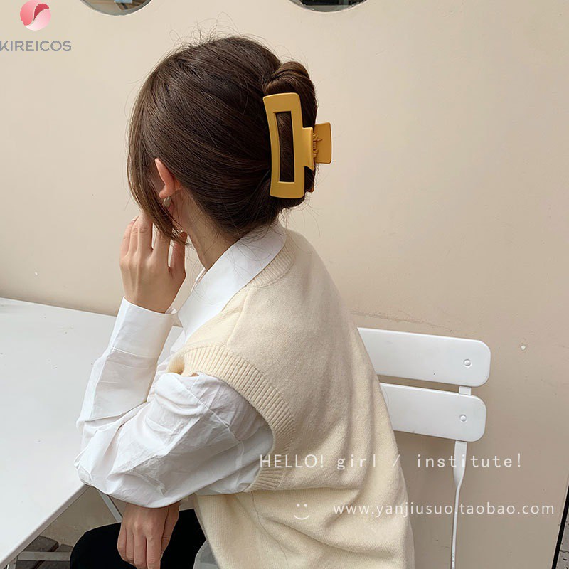 Gấp Tóc Càng Cua Hình Vuông Siêu To Cho Tóc Dày Hot Trend Hàn Quốc