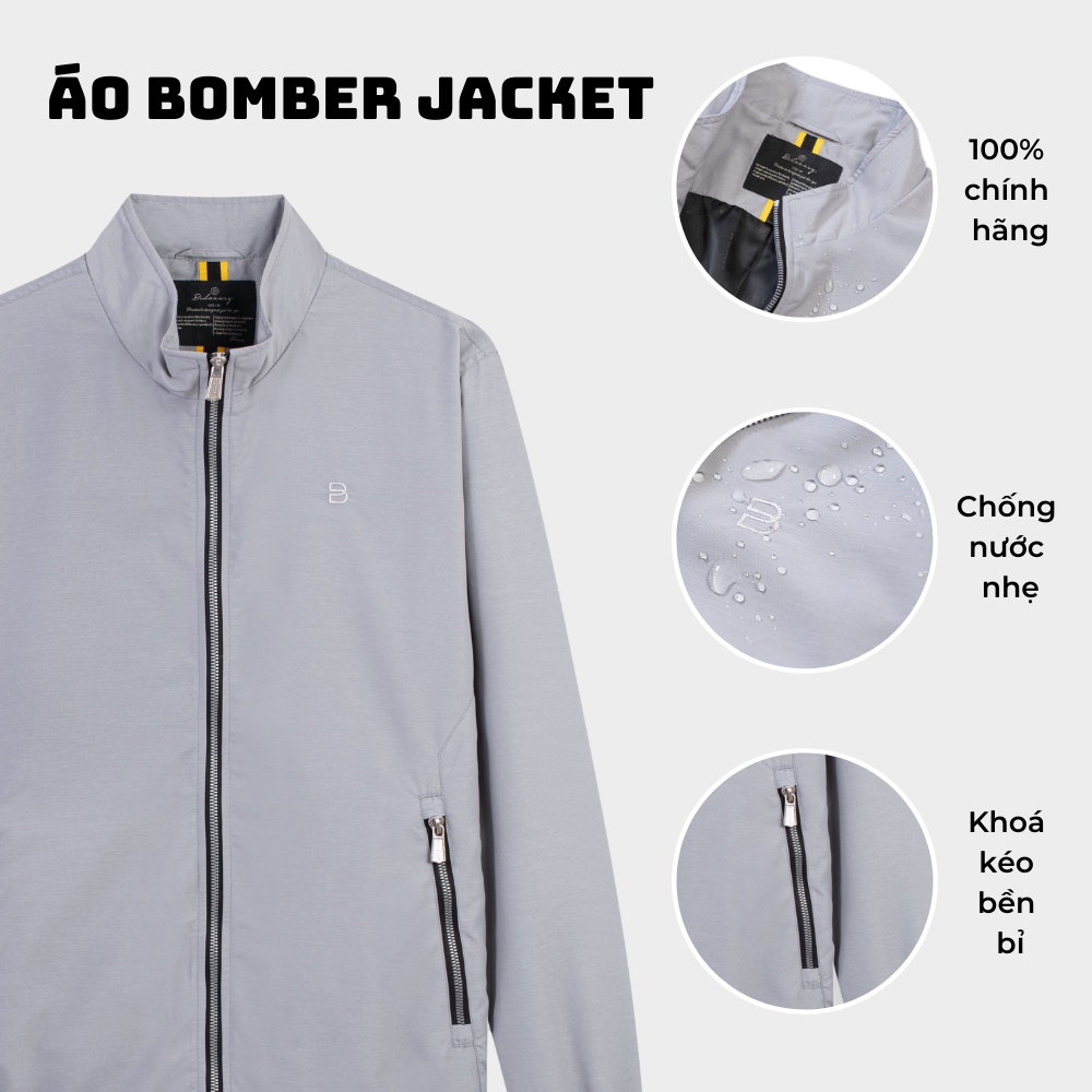 Áo khoác nam bomber Biluxury vải gió dù form đẹp chống nắng đi mưa nhẹ giữ nhiệt tốt 5AG2T001