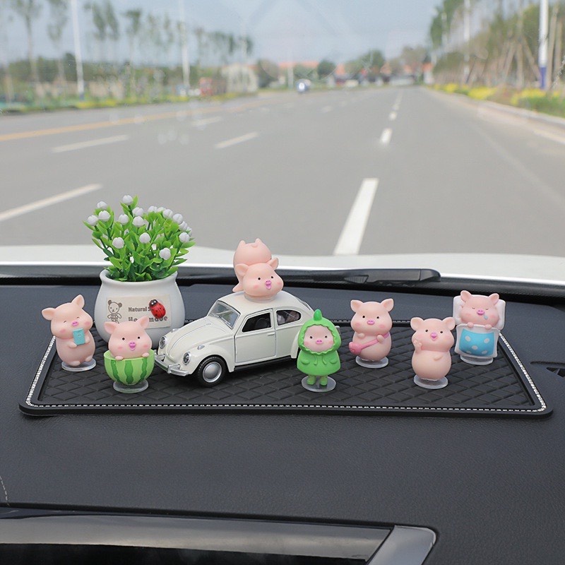 7 chú heo trang trí taplo xe ô tô dễ thương-Phụ kiện trang trí xe hơi cao cấp