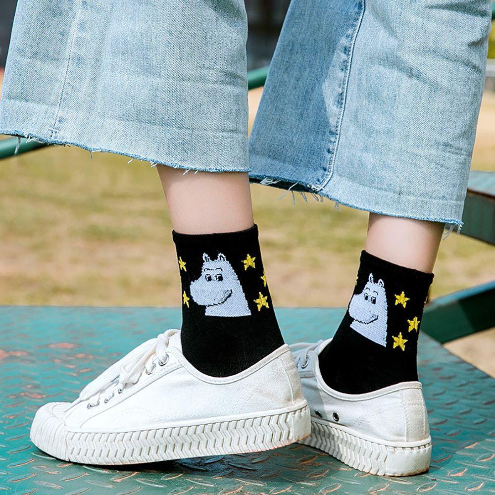 AROMA Vớ Cotton Thoáng Khí Hình Hà Mã Đáng Yêu Cho Nữ