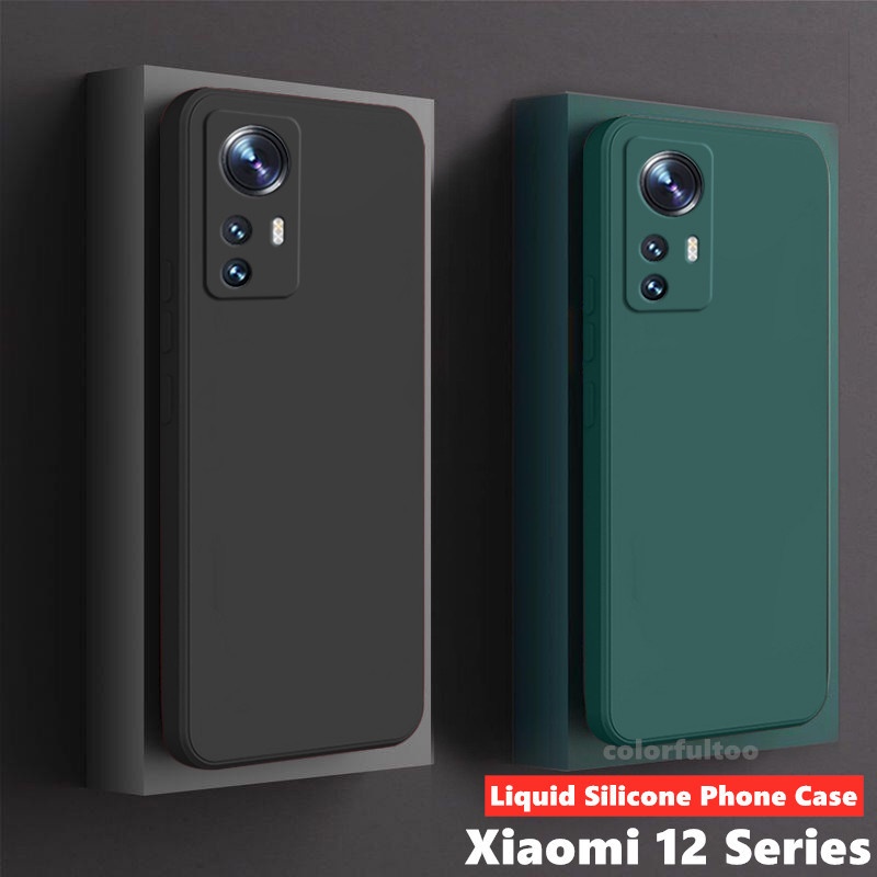 Ốp Điện Thoại Silicon Mềm Siêu Mỏng Bảo Vệ Lens Cho Xiaomi 12 Pro 12X 12 Mi 12 Pro 12X Mi12 Mi12Pro