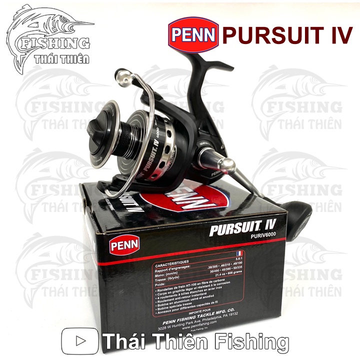 Máy Câu Cá Penn Pursuit IV 5000, 6000 Dòng Sản Phẩm Mới 2022