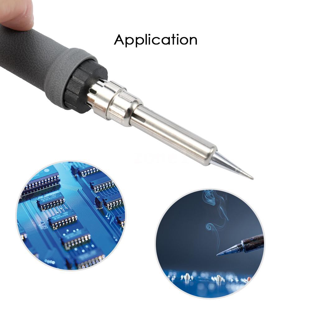 zone1 Internal Heating Adjustable Digital-control Thermostatic Lead-free 60W Electric Soldering Iron Suit