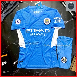 Quần áo bóng đá Mancity ⚡FREESHIP⚡ Bộ Áo Đấu CLB Manchester City. Hàng Gai Thái Cao Cấp - Thoáng Mát Cam Kết 100% Y Hình