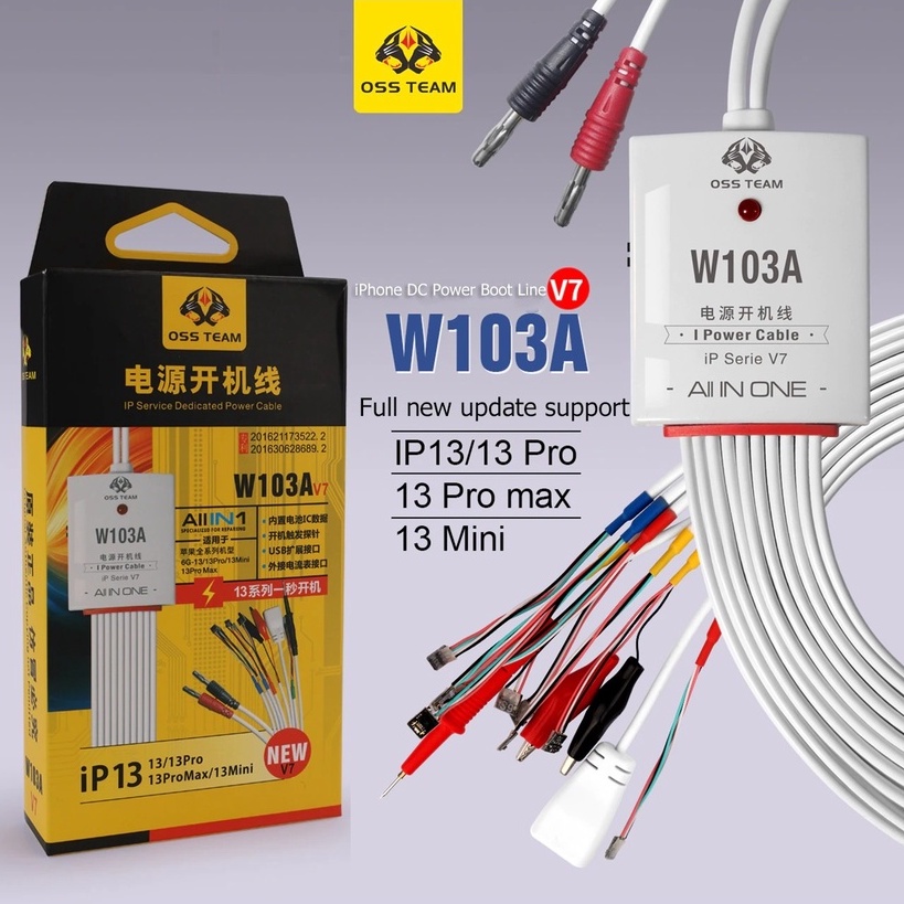 Dây cấp nguồn W103A V7 cho iP6G - 13PRM