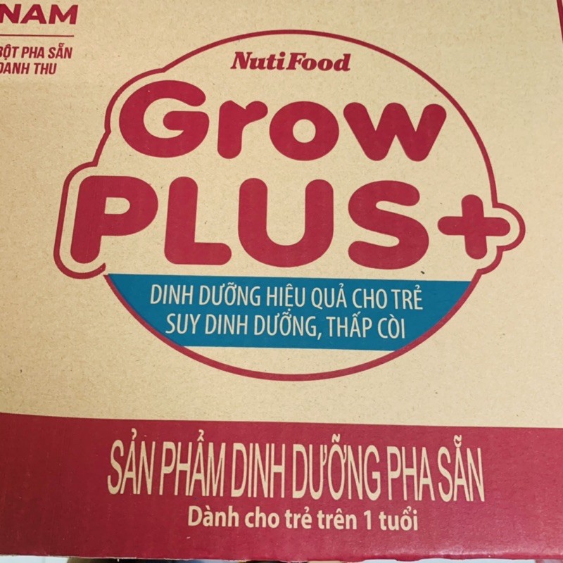 Thùng Sữa Grow Plus Đỏ 48x110ml Nutifood mẫu mới