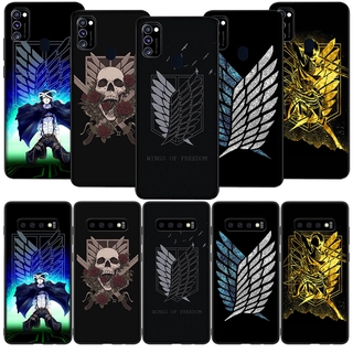 Ốp Lưng Silicone Mềm In Hình Attack On Titan Cho Samsung A01 Eu A11 M11 A21 A21S A41 A51 A71 A81 A91