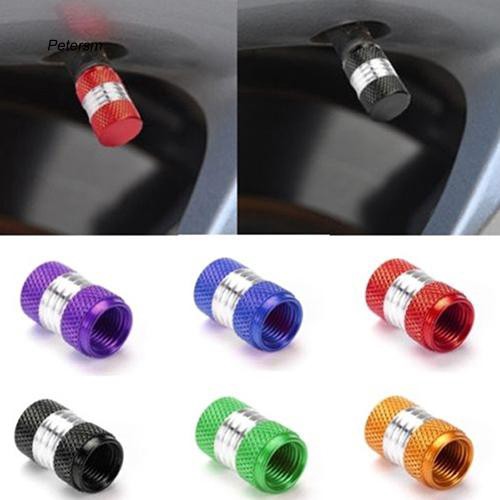 Set 4 nắp van bánh xe bằng hợp kim nhôm ptsm _