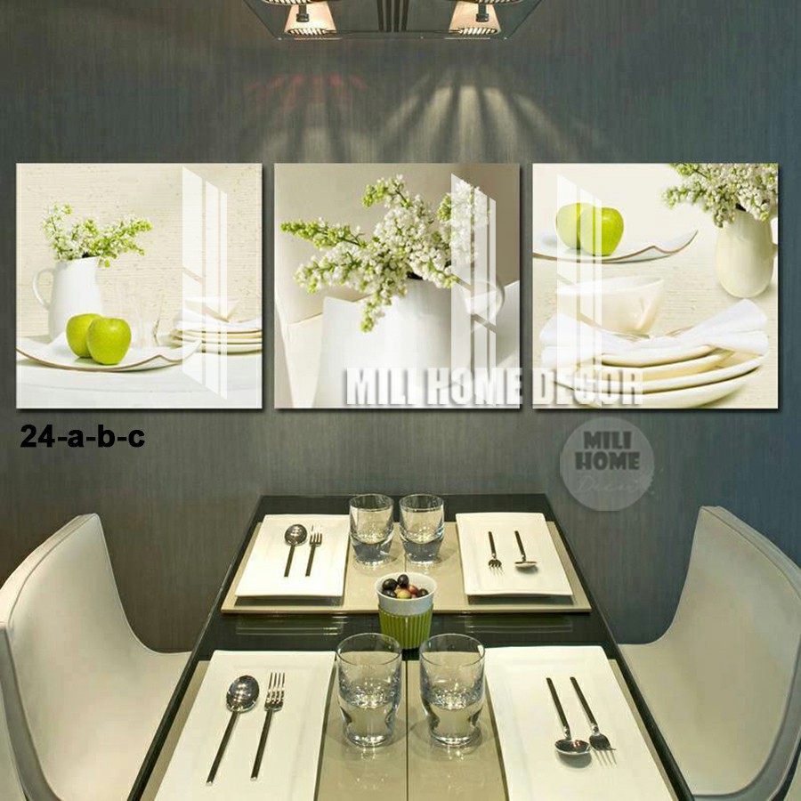 Tranh treo tường Phòng bếp, phòng ăn/Gỗ MDF Hàn Quốc 24abc
