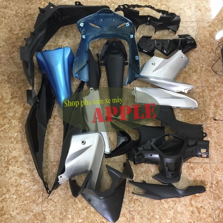 Bộ dàn áo xe WAVE S110 - RS110  màu xanh  ngọc đời 2009-2010