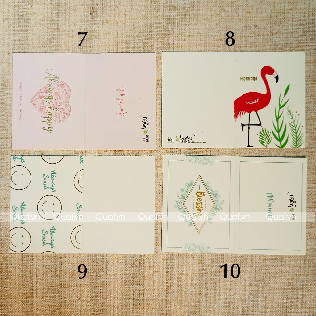 (7x10cm) Thiệp Cưới, Thiệp Sinh Nhật, Thiệp Giáng Sinh (Có Chọn Chủ Đề) - THIỆP GIẤY