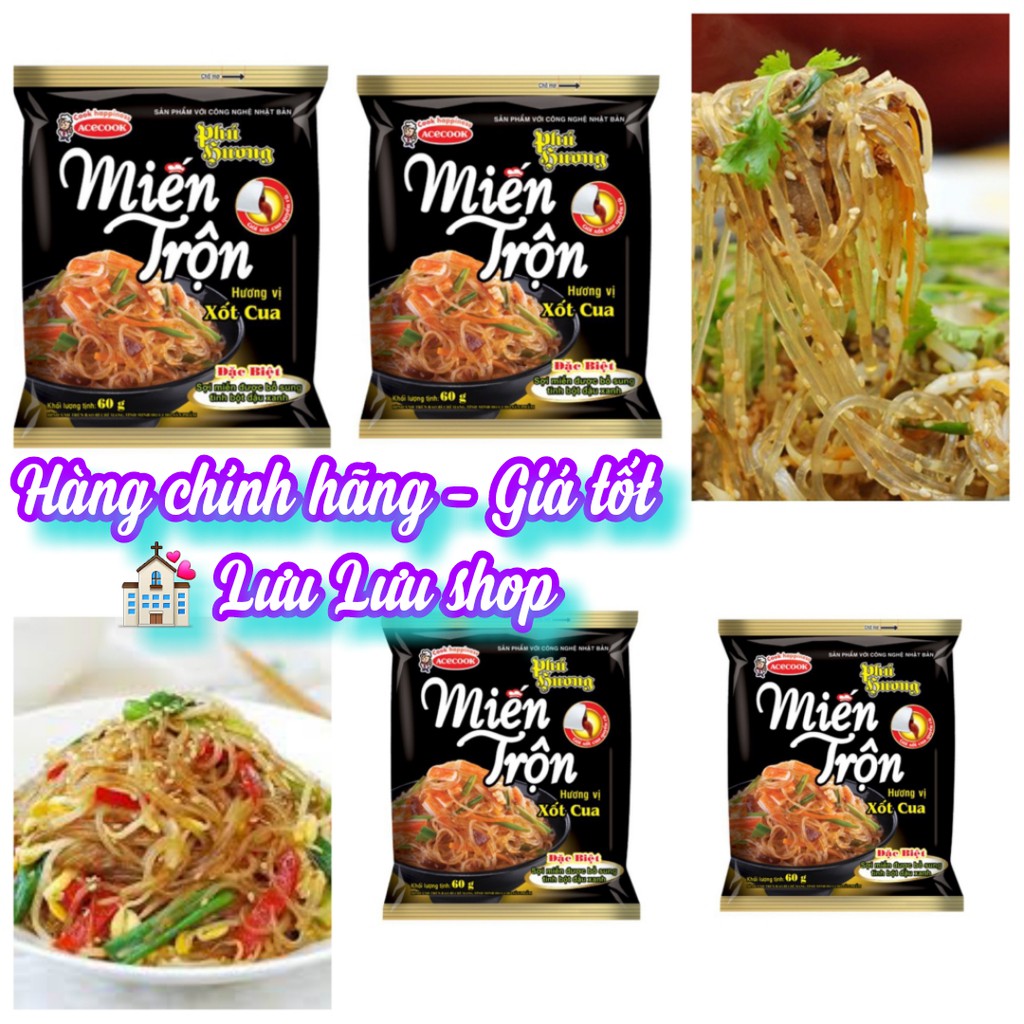 Miến trộn Phú Hương  hương vị xốt cua gói 66g