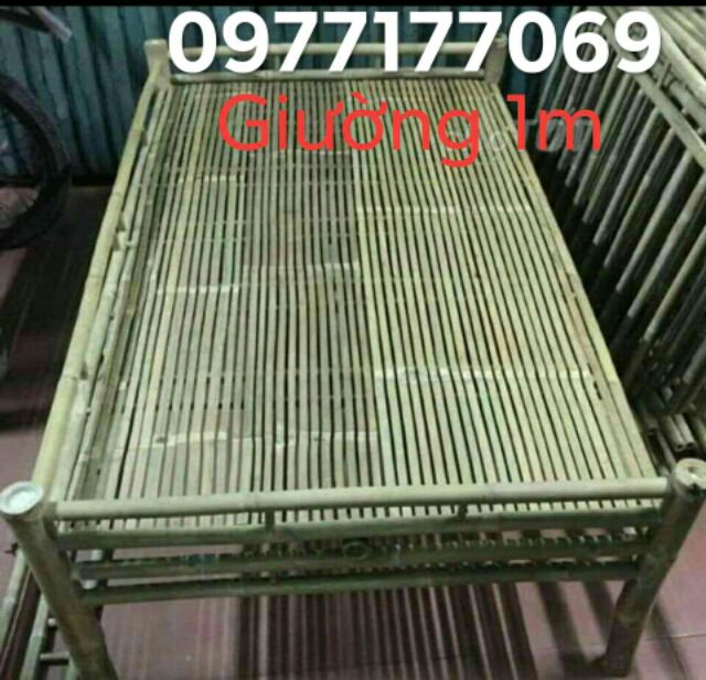 Giường tre chõng tre cho bà đẻ nằm hơ than rộng  80x dài 1m8 ,giường cho người già bằng tre nằm hóng mát