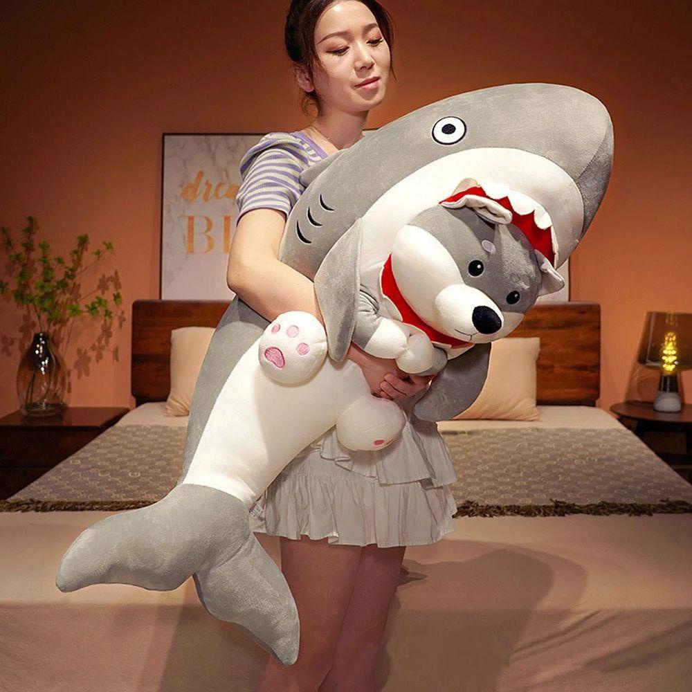 Thú Nhồi Bông Hình Cá Mập Dễ Thương Trang Trí Nhà Cửa