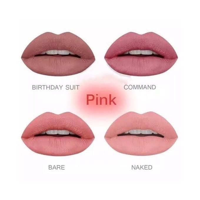 1 Set (Contents) Set 4 Lọ Son Kem Huda Beauty Màu Lì Minis | BigBuy360 - bigbuy360.vn