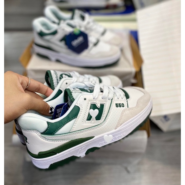 Giày thể thao sneaker nam nữ NB550 màu xanh lá