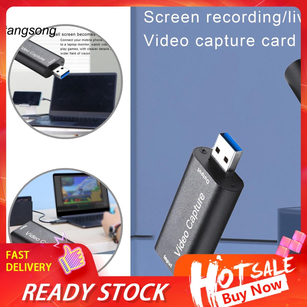 (Hàng Mới Về) Thẻ Usb 1080p 60fps Usb 3.0 Video Hdmi-Compatible Hỗ Trợ Live Streaming